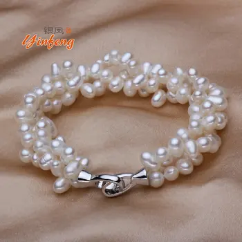 [MeiBaPJ] naturalne słodkowodne perły bransoletki modny design akcesoria z wysokiej jakości