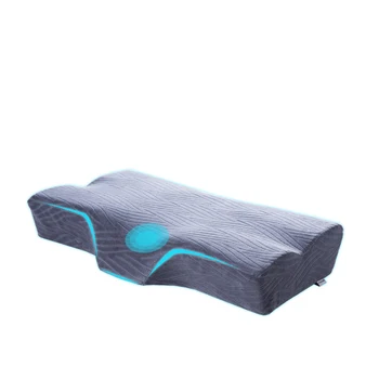 Memory-Foam-poduszka do snu ortopedyczne pałąk wsparcie pałąk poduszka do sypialni motyl kształt powolny odbicia z наволочкой