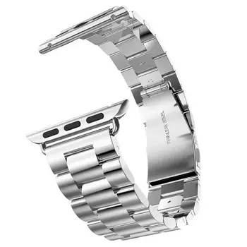 Metalowy pasek do zegarka pasek do Apple Watch Series 6 se 5 4 3 42 mm 44 mm pasek Bransoleta ze stali nierdzewnej adapter do mc Band 38 mm 40 mm