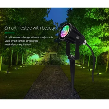 Miboxer FUTC04 6W led Lawn Światła RGB+CCT Garden Light wodoodporny IP66 oświetlenie zewnętrzne AC100~240V 50 / 60hz