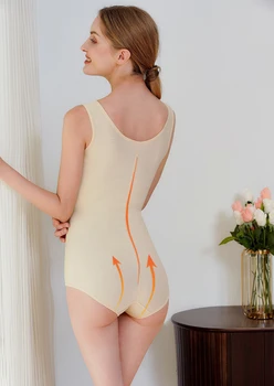 Miękkie Kobiece Body Body Gorset Shaper Bielizna Modelująca Butt Podnośnik Slimming Osłona Bielizna Talia Trener Gorset Bielizna OnePiece