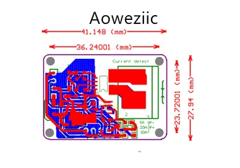 Moduł wykrywania prądu ACS712ELC-30A mierzony prąd stały lub zmienny prąd 0-30A 0,067 mv/a