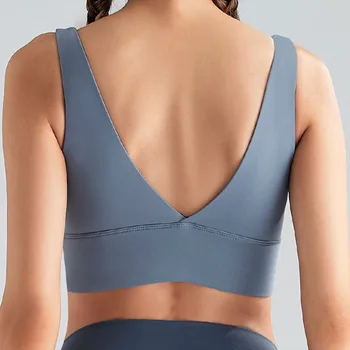 Moonglade Yoga Underwear Bra Running Sports Fitness Vest 2020 New Gathered Bra Sexy Głębokie V Beauty Back Shockproof
