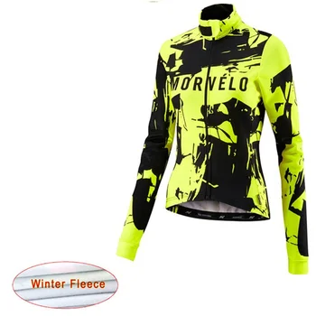 Morvelo 2021 zima jazda na Rowerze Jersey kobiety ciepła polarowa z długim rękawem odzież rowerowa wiatroszczelna MTB bike Jersey kurtka Ciclismo