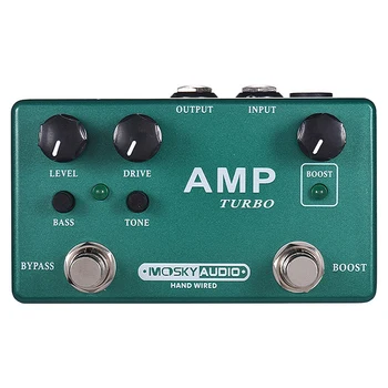 Mosky Amp Turbo Guitar Effect Pedal 2 In 1 Boost Overdrive Effects True Bypass