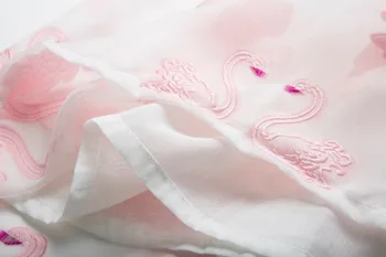 Mottelee Girls Dress Pink Swan haft dla Dzieci sukienki Fancy Children Wedding Party suknia ślubna kreskówki dla dzieci ubrania dla dziewczyn