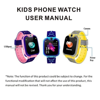 Mpow Kids Smart Watch Big Screen Phone Game Zegarki Touch Screen Camera Watch with SOS Call With 32GB Memory Card Smartwatch