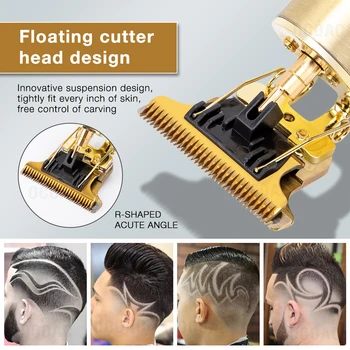 Męska elektryczna maszynka do golenia fryzjer profesjonalny elektryczna maszynka do strzyżenia włosów brody golarka do golenia maszynka do włosów do stylizacji włosów zestaw