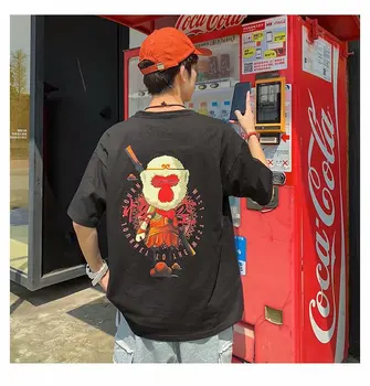 Męska koszulka Cool Monkey King Print Fashion O-neck z długim rękawem t-shirt koszulka męska casual