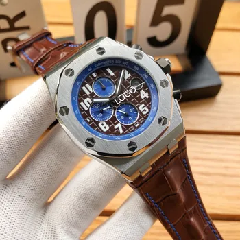 Męskie luksusowe sportowe automatyczne mechaniczne zegarki szkło szafirowe zegarek retro zegarek