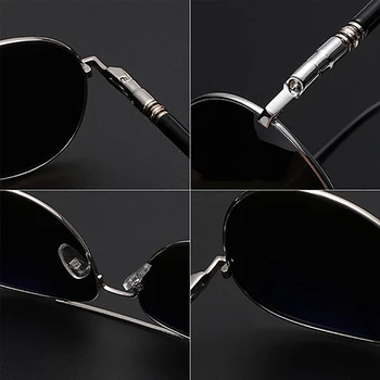 Męskie okulary polaryzacyjne do jazdy rocznika pilotażowe okulary retro odcienie metalowe, okulary sportowe, okulary słoneczne mężczyźni zawias sprężynowy UV400