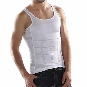 Mężczyźni gorset ciała odchudzanie korektor postawy wsparcie pleców gorset brzuch shaper kamizelka brzuch talia pas koszula bielizna korygująca bielizna