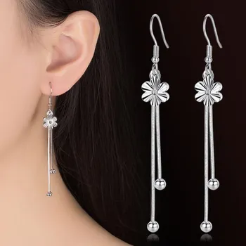 NEHZY 925 srebro nowe biżuteria nowa moda kobieta wysokiej jakości kolczyki retro kwiat długie kolczyki kutas