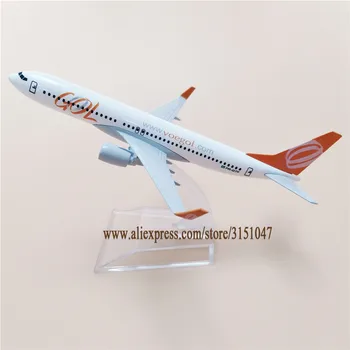 NEW Air Brazil GOL Voegol B737 Boeing 737-800 Airlines Airplane Model Alloy Metal Model Plane Diecast Aircraft 16cm Gift