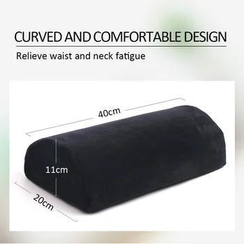 NEWCOME Half Round Multi-Function Pillow Ankle Support Relief Memory Foam Pad Sleeping Round Pillow Shelf rzęsy makijaż narzędzia