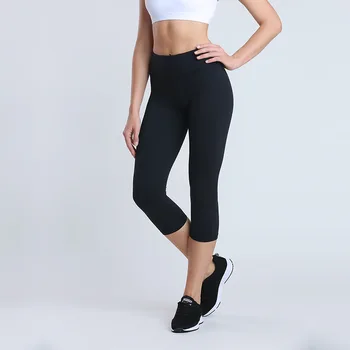 NWT 2019 Eshtanga Capris Yoga Pant Solid Capris gruby materiał rajstopy spodnie 4-way stretch spodnie rozmiar XS-XL