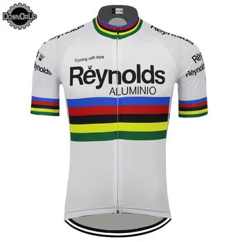 Najnowsza rowerowa Jersey męska biała odzież rowerowa z krótkim rękawem mtb ciclismo triathlon bicycle wear jersey DOWNORUP