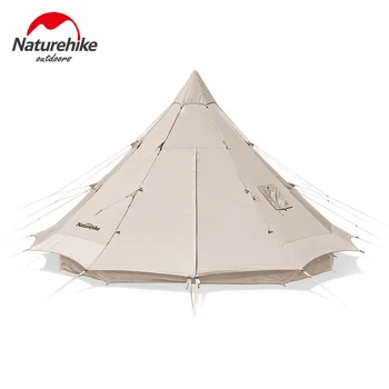 Naturehike Namiot Wodoodporny Bawełna Namiot Przenośny Duży Piramida Namiot Piesza Wigwam Tipi Glamping Namiot Odkryty Camping Namiot