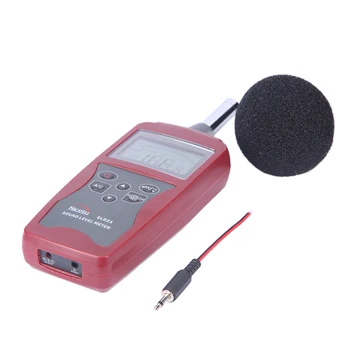 Nicetymeter SL821 30-130dBA przenośny cyfrowy sygnał szum miernik poziomu dźwięku pomiar decybeli ciśnienia rejestrator tester monitora