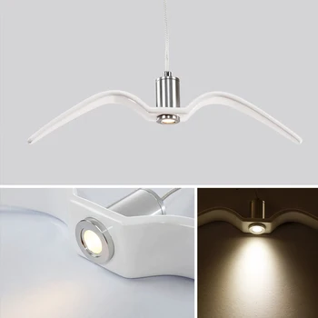 Nordic Seagull Lamp Nordic design lampa wisząca om żyrandol ptaki brokat wisząca Light