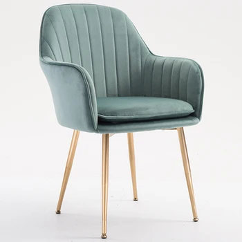 Nordic style INS iron art jadalnia krzesło nail fotel dziewczyna serce makijaż stół czysty czerwony krzesło nowoczesny, prosty dom sofa