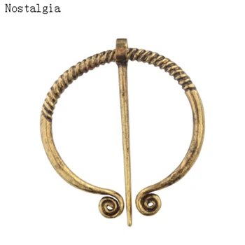 Nostalgia 1 szt. Viking broszka dla kobiet biżuteria skandynawski wiek szpilka do chustek antyczne wiktoriański Viking szkocki Proporzec