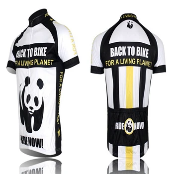 Nowa Panda ciclismo ropa jazda na Rowerze Jersey rower z krótkim rękawem top koszula odzież rower odzież sportowa drużyna racing bike Jersey S-4XL