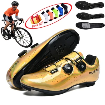 Nowa podwójna klamra wysokiej jakości rower buty unisex oddychająca antypoślizgowe rowerowa MTB buty profesjonalne самоблокирующаяся wyścigowa buty