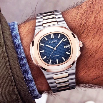 Nowe dwukolorowe złote zegarki Patek Watch Nautilus 5711 markowe pływackie męskie zegarek ze stali pasek modne dorywczo sprzedaż AAA luksusowe zegarki