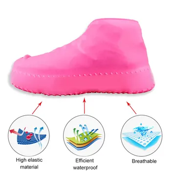 Nowe wodoodporne ochraniacze na obuwie, jazda na Rowerze deszcz wielokrotnego użytku silikonowe elastyczne antypoślizgowe zabezpieczenia na zewnątrz XD88