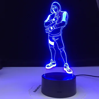 Nowość 3D oświetlenie Ikonik model 3D iluzja kontrolna baterii AA USB dostępne Battle Royale ozdoby, lampki nocne