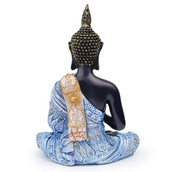 Nowy 2020 Tajlandia Rzeźba Buddy, Posąg Buddy Zielona Żywica Ręcznie Buddyzm Hinduskiej Shui Statuetka Medytacja Wystrój Domu