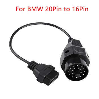 Nowy automatyczny złącze diagnostyczne OBD OBD2 samochodowy kabel do BMW e36 e39 X5 Z3 20 Pin to DEFINICJA 16Pin Kobiet do BMW 20PIN kabel OBD