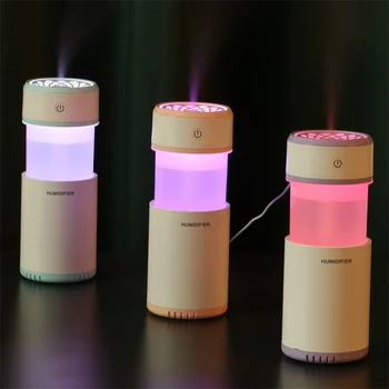 Nowy mini ciągnąc nawilżacz powietrza dyfuzor olejków aromatycznych lampa LED Night Light USB ultradźwiękowy Туманщик samochodowy odświeżacz powietrza