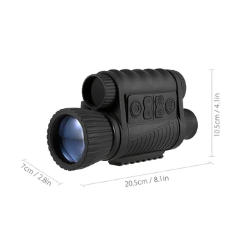 Nowy-podczerwień Okular noktowizor 6X50 zoom, noktowizor 350 m odległość obserwacji nocnej obserwacji i cyfrowy IR Hunti