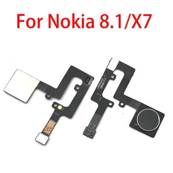 Nowy przycisk home do telefonu Nokia 8.1 X7 linii Papilarnych Touch ID Sensor Flex Cable Ribbon części zamienne