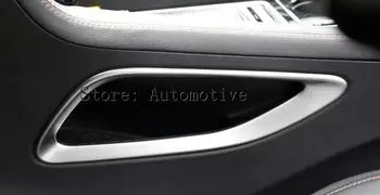 Nowy styl dla Jaguar F-Pace 2017 ABS przesuwana środkowa konsola pudełko do przechowywania dekoracji pokrywa wykończenie 2 szt.