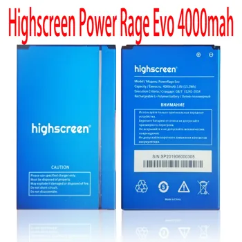 Nową baterię do Highscreen Power Rage Evo 4000mah akumulator do Highscreen Power Rage Evo telefon komórkowy