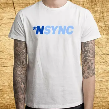 Nsync target Boy Band album koncert logo dla mężczyzn i AposS biały t-shirt rozmiar S M L Xl 2Xl 3Xl