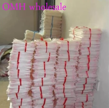 OMH wholesale 200pcs 11x16cm OPP stickers self adhesive przezroczyste przezroczyste plastikowe torby PP do pakowania biżuterii PJ369-5