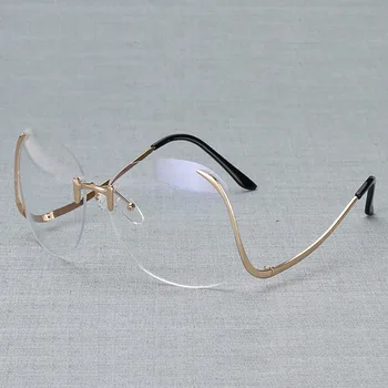 Optyczna Przezroczysta oprawa dla punktów kobieta komputer bez oprawy dekoracyjne okulary oprawki do okularów dla kobiet przezroczysta soczewka YQ078
