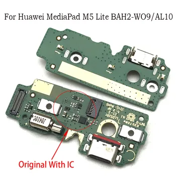 Opłata ładowarki mikrofonu płytka drukowana do Huawei Mediapad M5 lite BAH2-W09/AL10 port USB gniazdo Flex Ribbon