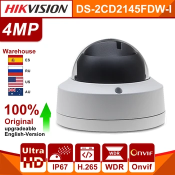 Oryginalna kamera IP Hikvision DS-2CD2145FWD-I PoE 4MP Network CCTV security Night version micro SD card ONVIF ISAPI alarm port