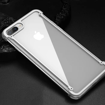Oryginalny Oatsbasf aluminium metalowy zderzak etui dla iPhone 8 7/ Plus Luxury Airbag Drop Protection twardy futerał dla iPhone 7 8/ Plus