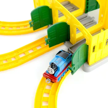 Oryginalny Thomas & Friends the Train Tidmouth Diecast Metal Engine Playset a Dworzec utwór model samochodu zabawki dla dzieci