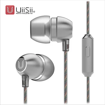 Oryginalny UiiSii HM7 Metal In-ear słuchawki Super Bass DJ stereo muzyczny zestaw słuchawkowy z mikrofonem 3,5 mm dla iPhone /xiaomi Phone PC