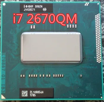 Oryginalny procesor intel CPU I7-2670QM i7 2670QM SR02N I7 2670QM SRO2N 2.2 G-3.1 G/6M dla laptopa HM65/HM67 procesor i7-2670QM może pracować