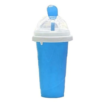 Ostatnio Trwałe Слякотный Producent Lodów Squeeze Peasy Slush Quick Cooling Cup Milkshake Bottles-40