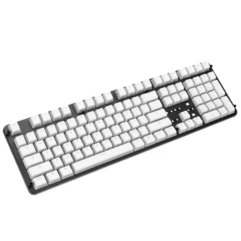 PBT Keycap Set 108 Keys OEM White Pudding Keycap przezroczyste osłonki do mechanicznej klawiatury do gier dla przenośnego komputera PC