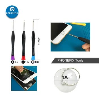 PHONEFIX 20 in 1 Mobile Phone Repair Tools Kit Phone Screen Repair Hand Tools Set for iPhone X 8 7 6S 6PLus 6 Opening Tools Kit
